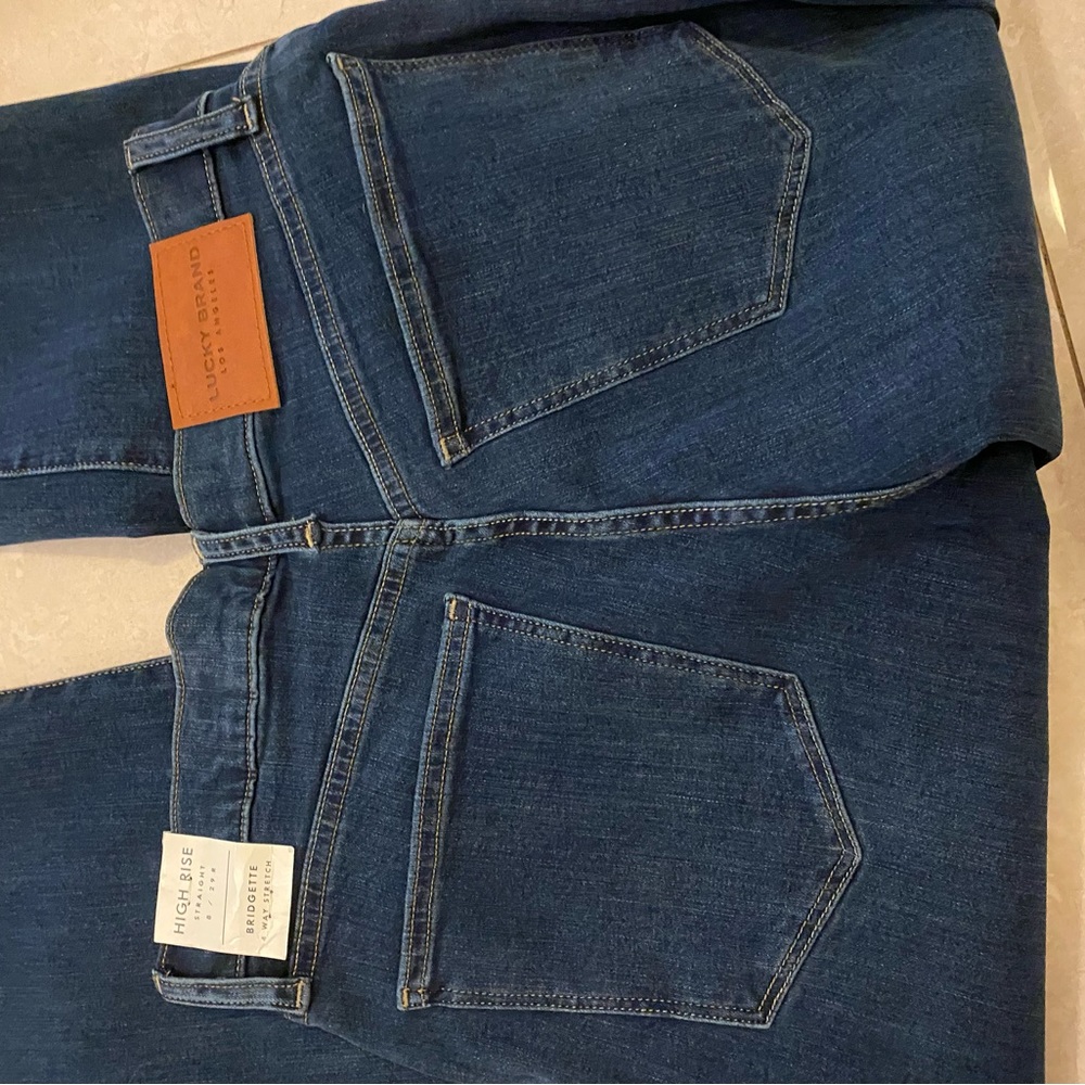Lucky Brand size 8 High Rise Bridget.  Never worn with tags